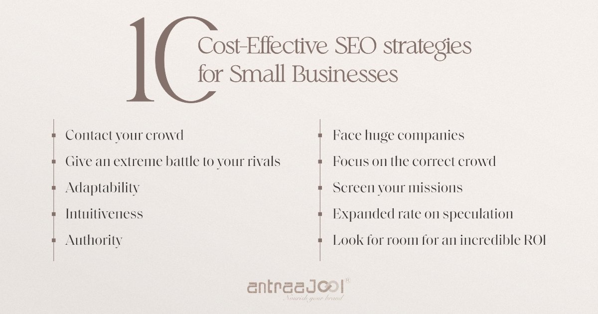 10 Cost-Effective SEO strategies for Small Businesses